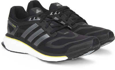

ADIDAS ENERGY BOOST M Running Shoes For Men(Black, Black1/neirme/vivyel