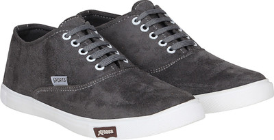 

Kraasa Top of The Line Canvas Shoes For Men(Grey