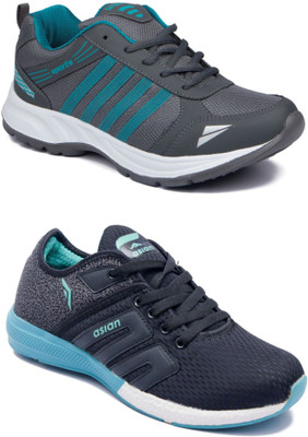 

Asian Men Casual & Running Shoes Combo Pack of 2 Running Shoes For Men(Multicolor