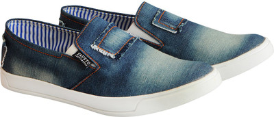 

FAUSTO Canvas Loafers For Men(Blue