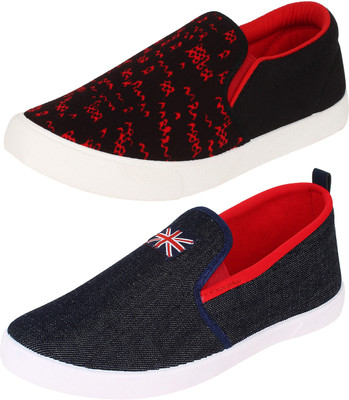 

World Wear Footwear Multicolor Combo-(2)-462-466 Canvas Shoes For Men(Multicolor