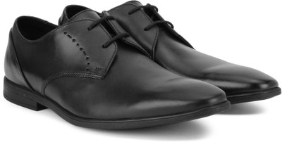 

Clarks Bampton Lace Black Leather Lace Up For Men(Black