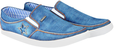 

FAUSTO Canvas Loafers For Men(Blue