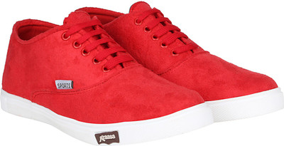 

Kraasa Top of The Line Canvas Shoes For Men(Red