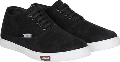

Kraasa Top of The Line Canvas Shoes For Men(Black