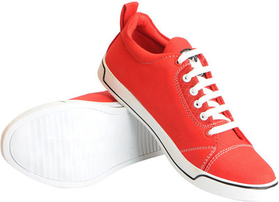 

FAUSTO Canvas Trendy Sneakers For Men(Red
