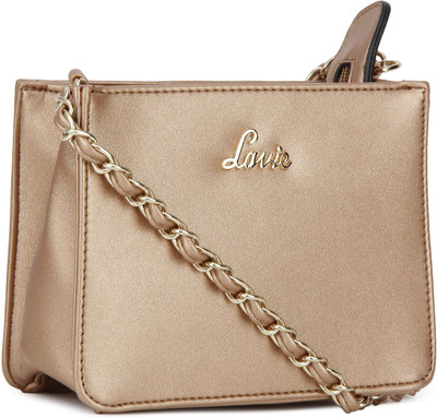 

Lavie - Anushka collection Girls Evening/Party Gold PU Sling Bag