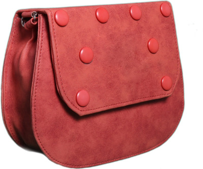 

Easy Dealss Girls Casual Red PU Sling Bag