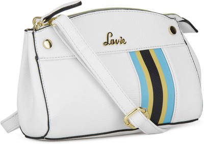 

Lavie Girls Casual White PU Sling Bag
