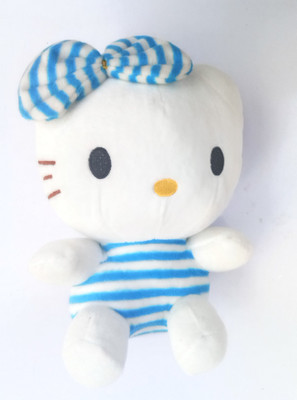

Aparnas New Cute28cm hellokitty soft toy Stuffed Cartoon Toy For kids birthday gift return gift love girl - 28 cm(White, Blue), Blue;white