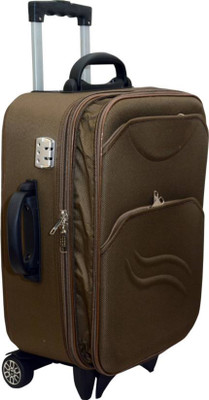 

Aqeeq D Shell D Pocket Brown Expandable Cabin Luggage -  inch(Brown