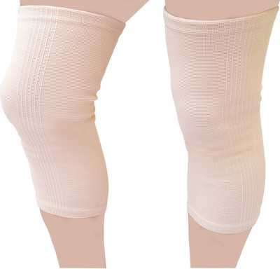 

Healthllave Sports and Medical Elastic Knee Cap Support for Joint Pain & Arthritis Relief, Improved Circulation Compression (1 Pair) Knee Support(Brown, Light brown