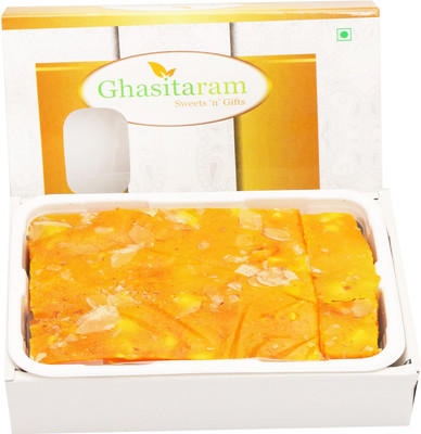 

Ghasitaram Gifts Sweets- Mango Ice Halwa(200 g, Box)
