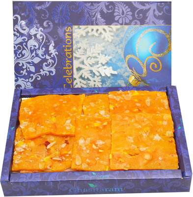 

Ghasitaram Gifts Sweets- Mango Ice Halwa(800 g, Box)