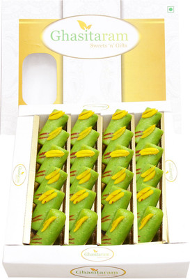 

Ghasitaram Gifts Sugar Free Kaju Pista Roll(400 g, Box)