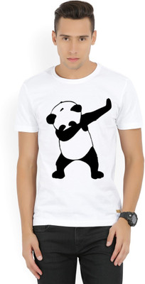 MTM Graphic Print Men Round or Crew White, Black T-Shirt