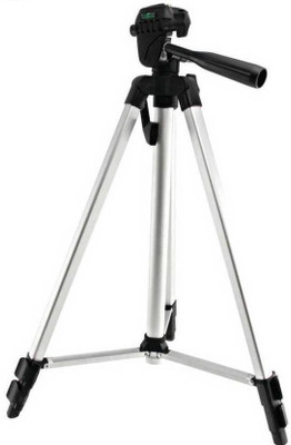 

Mezire 3110 3-Way Head Rotation Adjustable Aluminum 35cm To 102cm Extendable Camera-Tripod With Bracket And Bag Tripod Tripod(Silver, Supports Up to 1000 g)