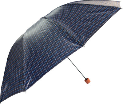 

KEKEMI 3 Fold Designer Umbrella(Blue)