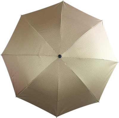 

KEKEMI 3 Fold Designer Umbrella(Beige)