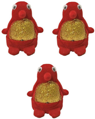 

Addyz Pack of 3 Piececs Penguin Shaped Velvet Rituals Birthday Ring Case Gold/Silver Coin Jewelry Gifting Box Jewellery Vanity Box(Red)