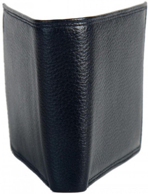 

Chevron Men Black Genuine Leather Wallet(4 Card Slots)