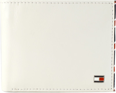 

Tommy Hilfiger Men White Genuine Leather Wallet(4 Card Slots), Beige