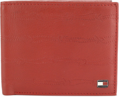 

Tommy Hilfiger Men Red Genuine Leather Wallet(4 Card Slots)