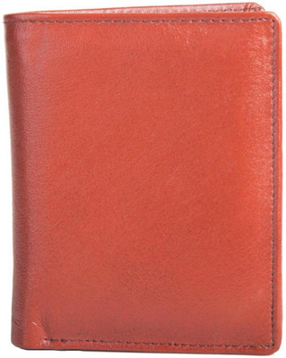 

Chevron Men Brown Genuine Leather Wallet(5 Card Slots)