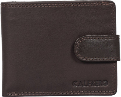 

Calfnero Men Brown Genuine Leather Wallet(4 Card Slots)