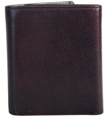 

Chevron Men Brown Genuine Leather Wallet(4 Card Slots)