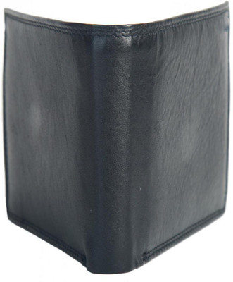 

Chevron Men Black Genuine Leather Wallet(2 Card Slots)