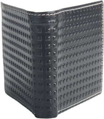 

Chevron Men Black Genuine Leather Wallet(3 Card Slots)