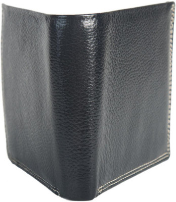 

Chevron Men Black Genuine Leather Wallet(4 Card Slots)