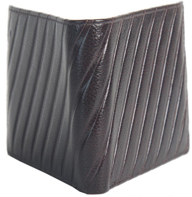 

Chevron Men Brown Genuine Leather Wallet(8 Card Slots)
