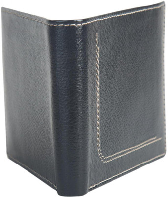 

Chevron Men Black Genuine Leather Wallet(6 Card Slots)