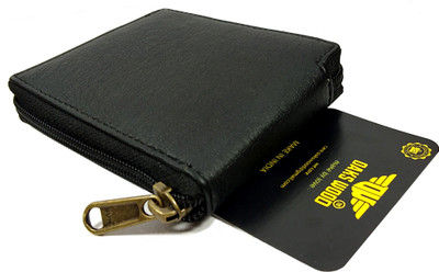 

Oaks Wood Boys Formal Black Artificial Leather Wallet(3 Card Slots)