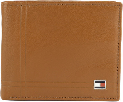 

Tommy Hilfiger Men Tan Genuine Leather Wallet(3 Card Slots), Light brown