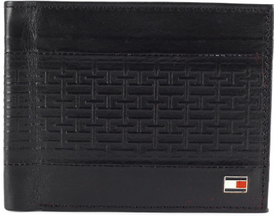 

Tommy Hilfiger Men Black Genuine Leather Wallet(4 Card Slots)
