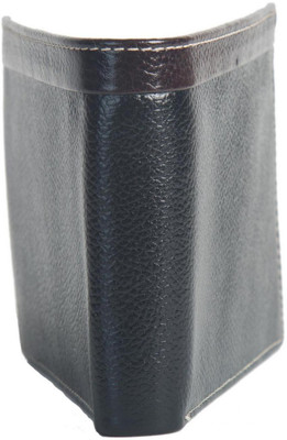 

Chevron Men Black Genuine Leather Wallet(4 Card Slots)