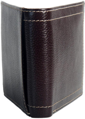 

Chevron Men Brown Genuine Leather Wallet(7 Card Slots)