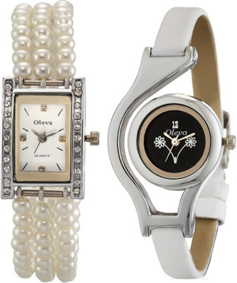 

Oleva OIWC-14 Deginer Multicolor Analog Pack Of 2 Watch - For Women