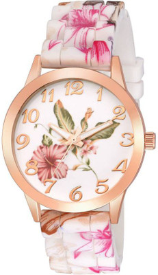 

Varni Retail Best Selling Floral Print Dial With Designer Printed Dtrap Girls Wrist Watch For Women Watch - For Girls