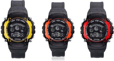 

Rage Enterprise New Collocation Sports Digital Multi-Color 7 Lights Combo Kids Watch - For Boys