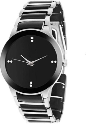 

JM SELLER New Stylish Black Silver Boys & Mens Watch Watch - For Boys