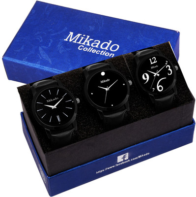 

Mikado Exclusive watches combo for Men's And Boy's Watch - For Men