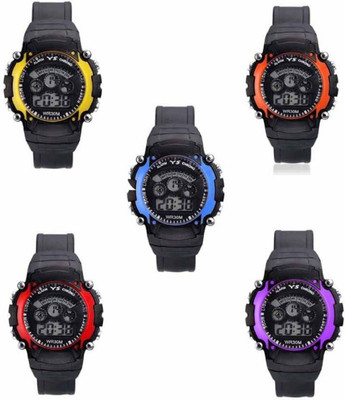 

T TOPLINE Five Digital watches pack for boys Watch - For Boys
