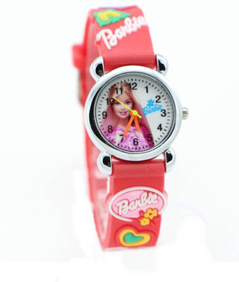 

Varni Fashion Charming Red Rubber Belt Barbie Doll Baby Girl Wrist Watch For Girls Watch - For Girls
