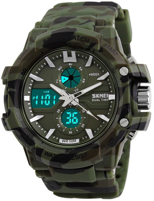 

Skmei Military Green Sporty Watch For Men's Watch - For Men