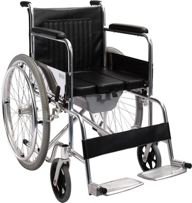 

TRM wheel chair with Detachable Arms and Footrest with commode Manual Wheelchair(Self-propelled Wheelchair, Attendant-propelled Wheelchair)