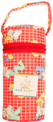 

Ole Baby Animal Print Assorted Single Portable Infant Feeding Milk Food Bottle Thermal Warmer Bag Storage Holder (Upto 250ml.) - 250 ml(Red)